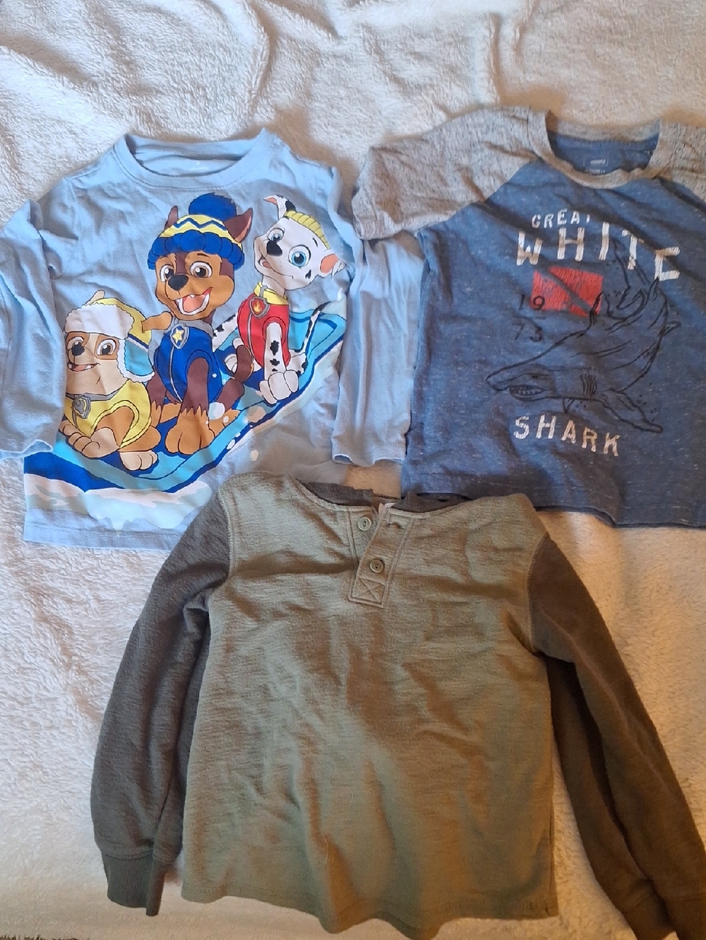 Paw Patrol Light Blue Long Sleeve Tee with Character Graphic